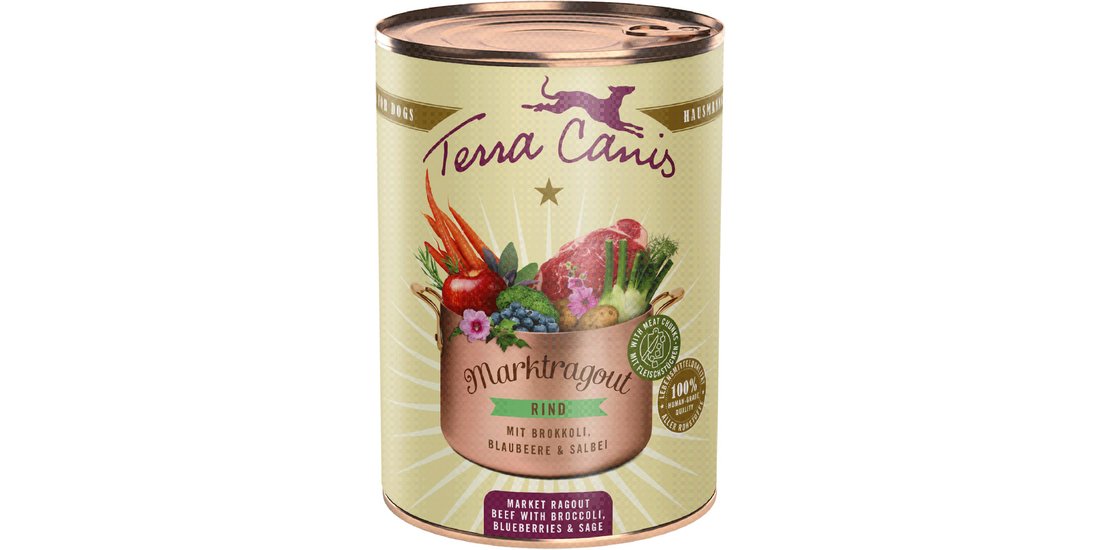 Terra Canis Spezzatino 6 x 385 g Alimento umido…