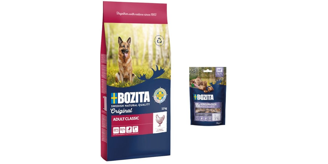 12 kg Bozita Original + 2 x 70 g Meaty Bites …