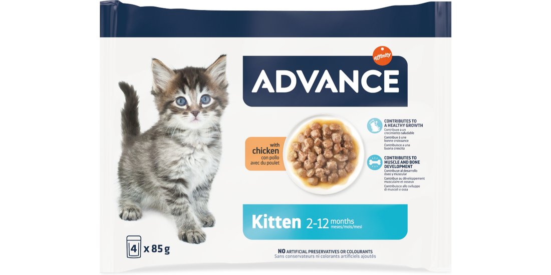 Advance Kitten Pollo umido per gatto – Set %: …