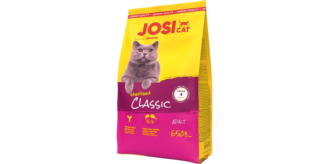 JosiCat Sterilised Classic Salmone – 650 g