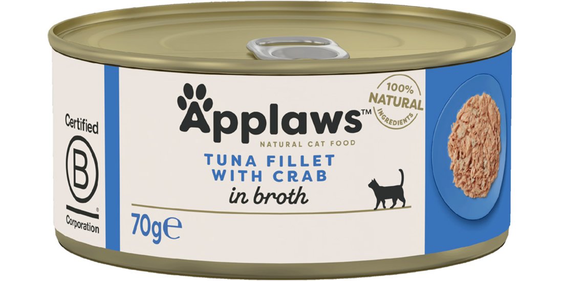 Applaws in Brodo 24 x 70 g – Tonno con Granchio…
