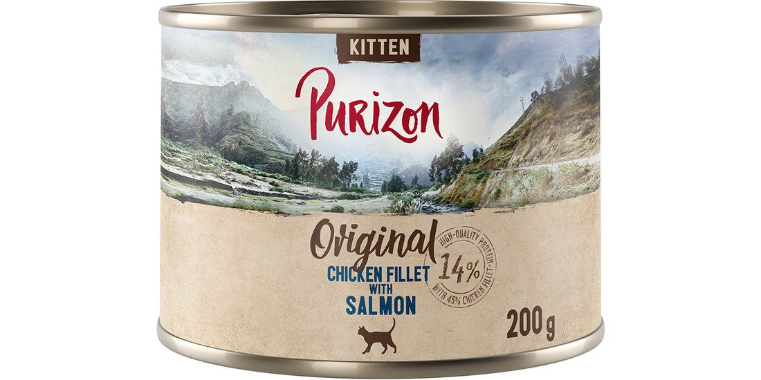 Purizon Kitten 6 x 200 g – senza cereali – Filetto…