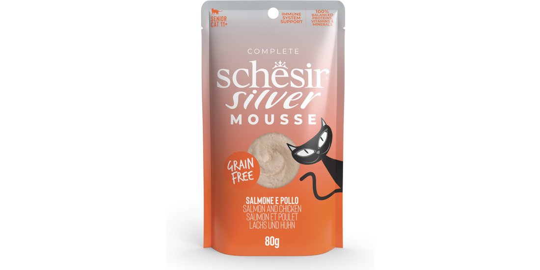 Schesir Silver Mousse 12 x 80 g Umido per gatto…