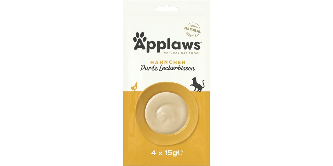 Applaws Puré Snack per gatti – 4 x 15 g Pollo…