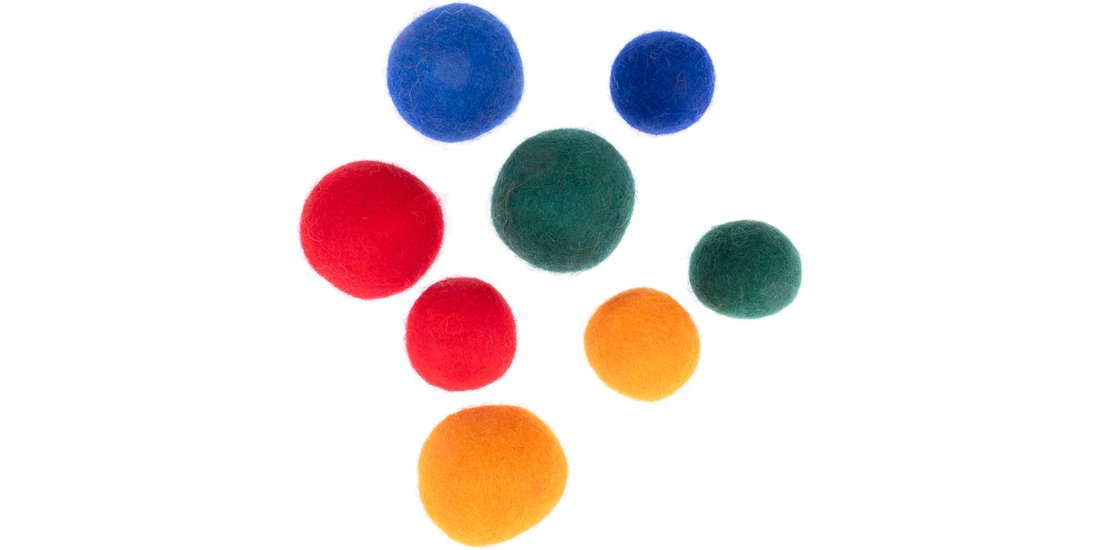 Palline da gioco in feltro per gatti zooplus …