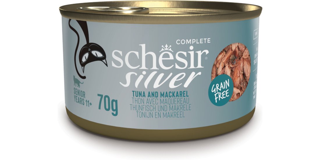 Schesir Silver Senior 12 x 70 g – Tonno & Sgombro…
