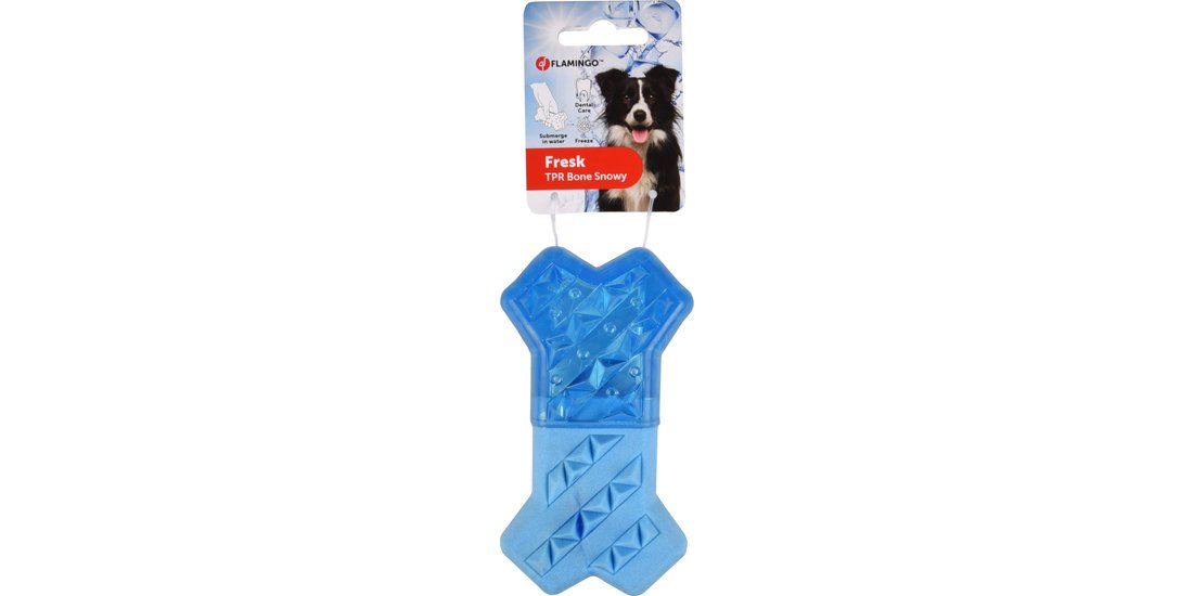 Gioco per cani Flamingo Snowy Bone blu – L 133…