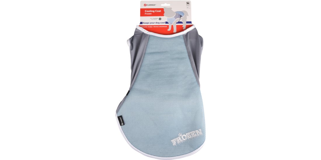 Gilet rinfrescante per cani Flamingo Frozen blu…