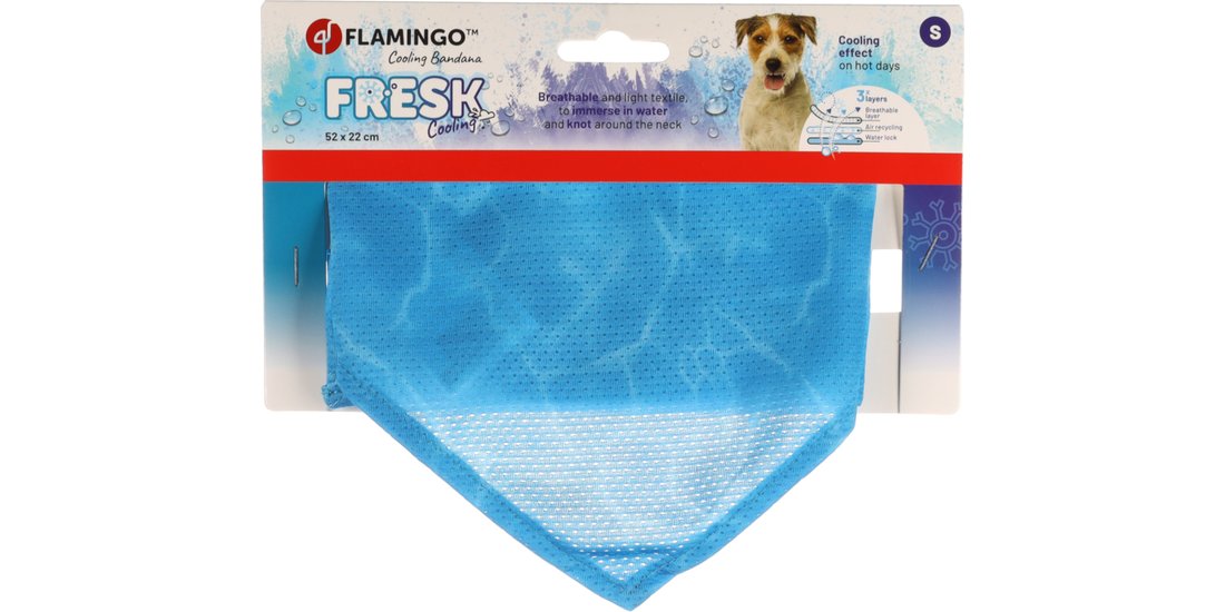Bandana rinfrescante Flamingo Fresk Inou blu – …