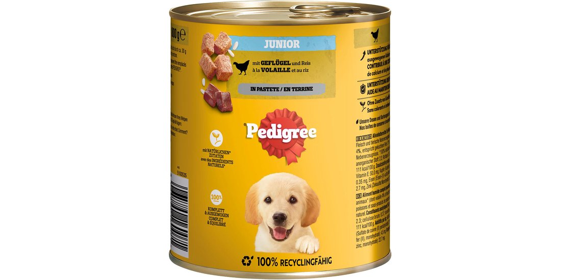 Pedigree Classic 12 x 800 g – Junior Pollame …