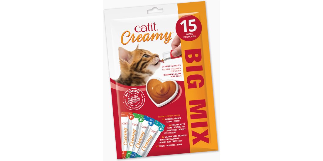 Catit Creamy 15 x 10 g – Mix: 4 varianti