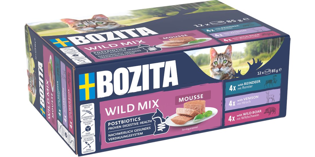 Bozita Mousse 12 x 85 g – Wild Mix