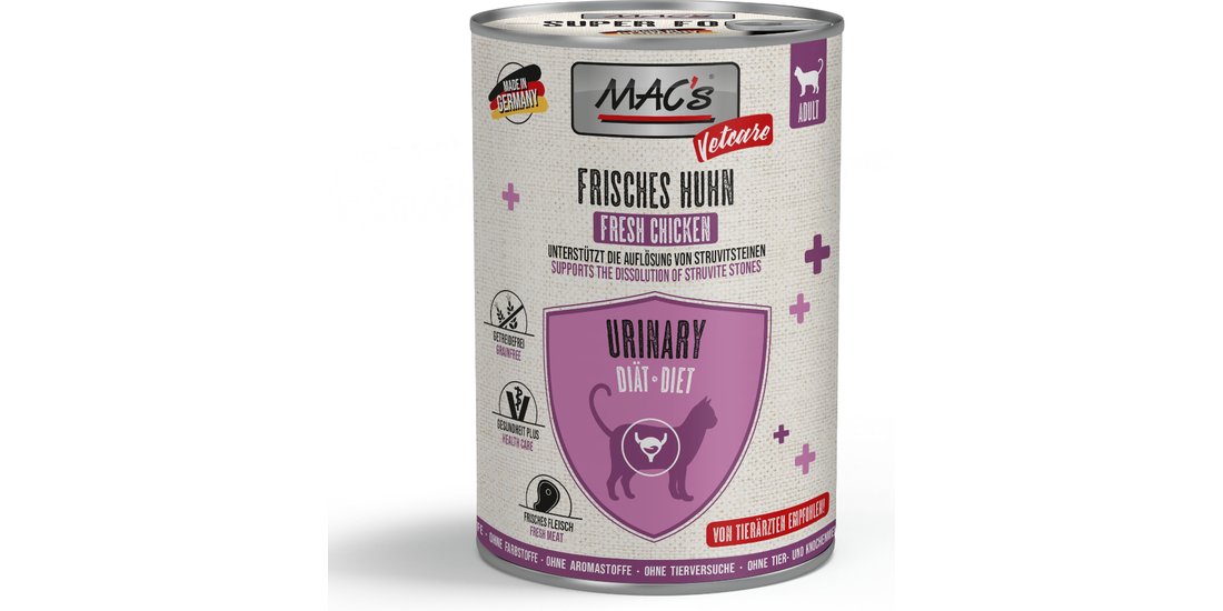MAC’s CAT Vetcare Urinary 6 x 400 g – Pollo