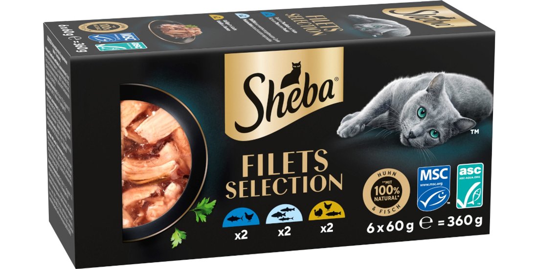 Sheba Filets 6 x 60 g – Mix I (3 varianti)