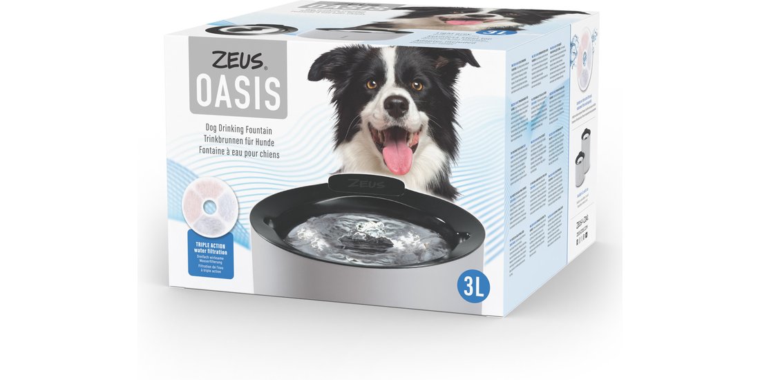 Fontanella per cani Zeus Oasis – 3 L