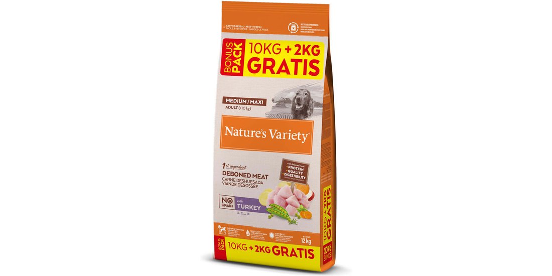 Nature’s Variety No Grain Medium/Maxi Adult Tacchino…