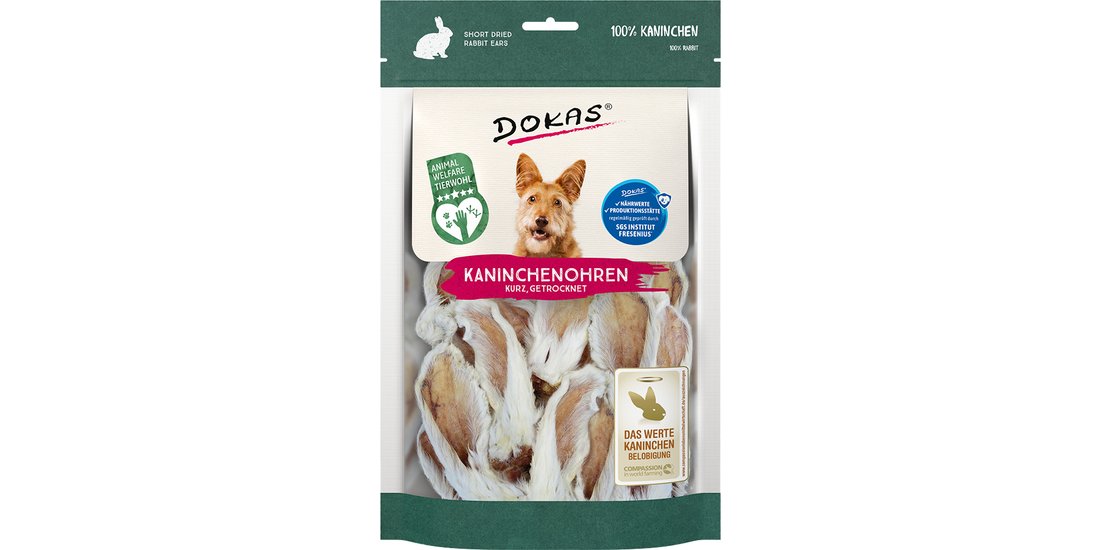 Dokas Orecchie di coniglio con pelo Snack per…