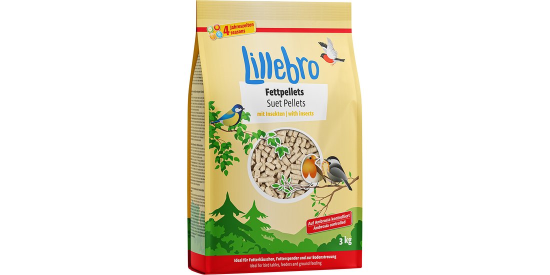 Lillebro Pellet di grasso con insetti – 3 kg