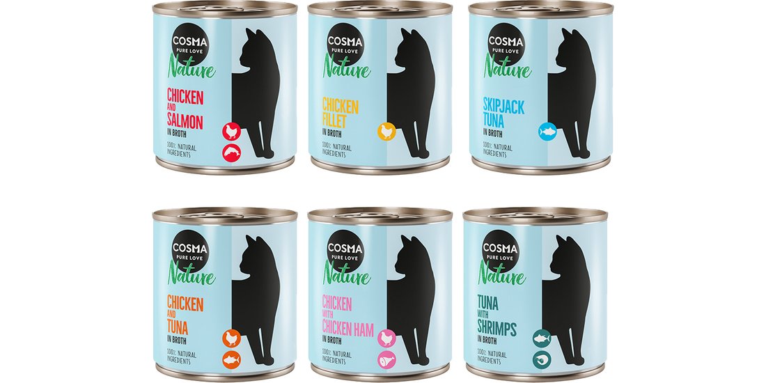 Cosma Nature 24 x 280 g Alimento umido per gatti…