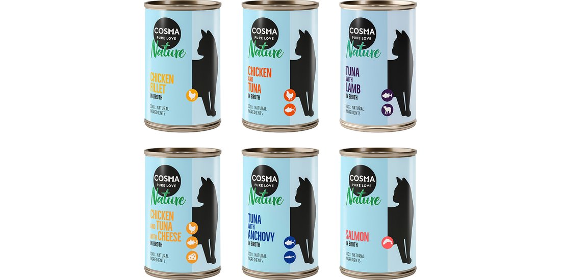 Cosma Nature 12 x 140 g Alimento umido per gatti…