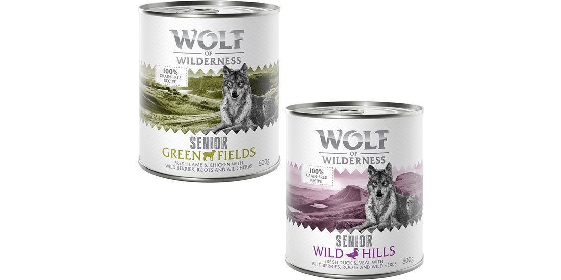 Wolf of Wilderness Senior 24 x 800 g umido per…