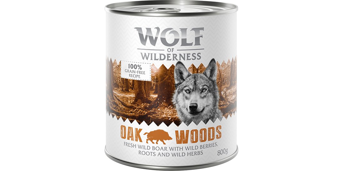 Wolf of Wilderness Adult 6 x 800 g umido Single…