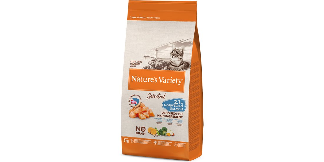 Nature’s Variety No Grain Sterilized Adult Salmone…