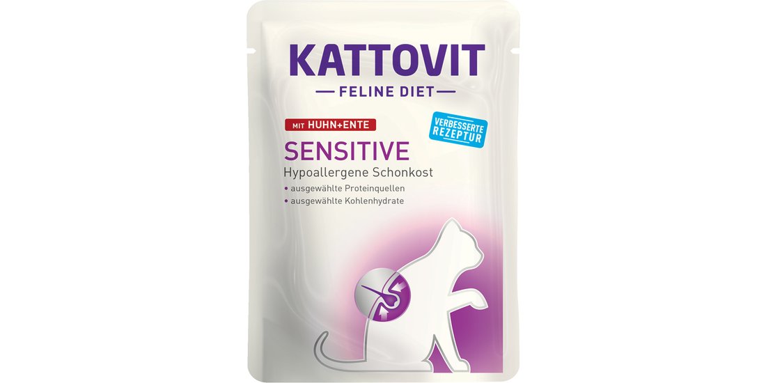 Kattovit Sensitive Buste 12 x 85 g Alimento umido…