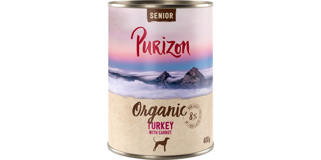 Purizon Organic 6 x 400 g – NUOVO: Senior Tacchino…