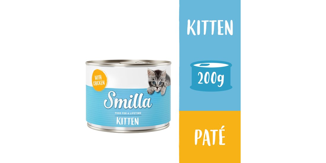 Smilla Kitten 24 x 200 g umido gatto – Pollo