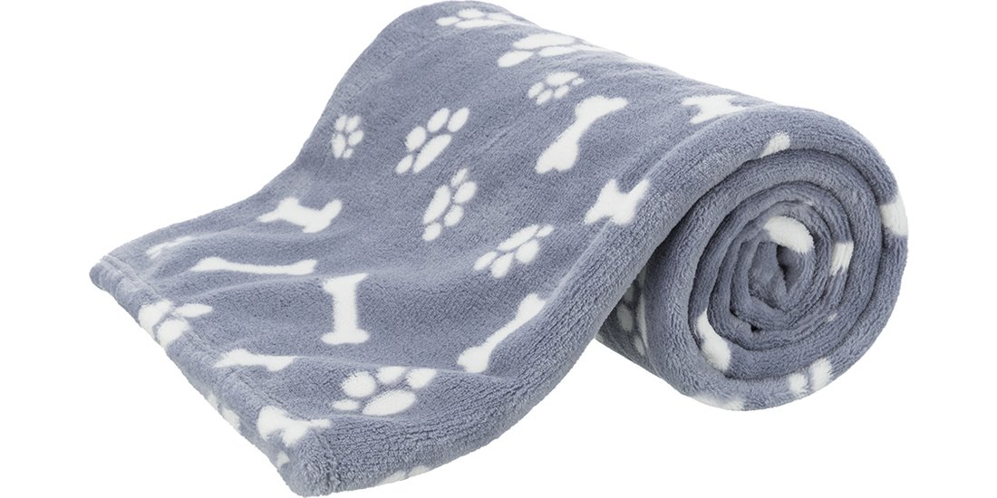 Coperta Trixie Kenny – L 100 x P 75 cm blu