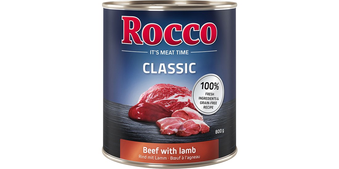 Rocco Classic 6 x 800 g Alimento umido per cani…