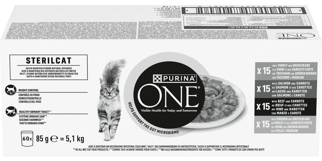 Purina One Sterilcat Carne & Verdure Pacco misto…