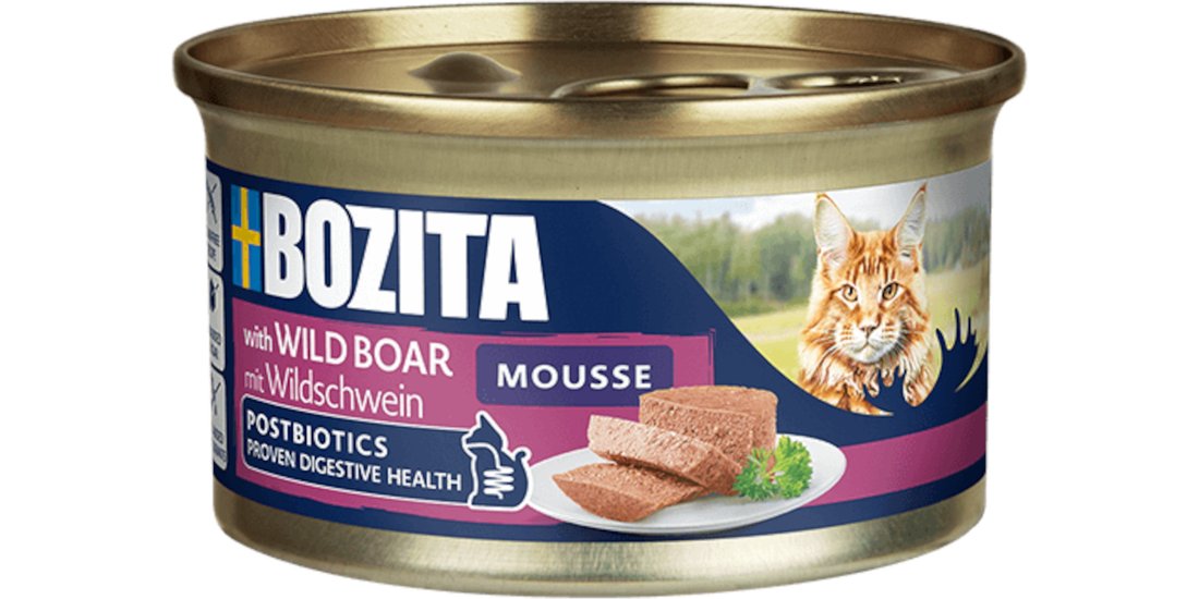Bozita Mousse Postbiotics 12 x 85 g – Cinghiale…