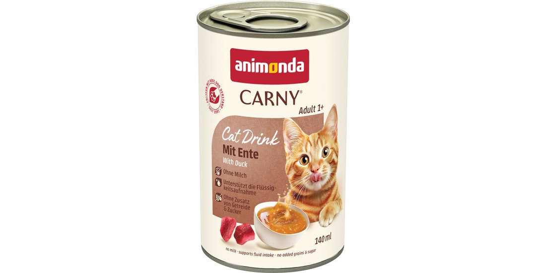 animonda Carny Cat Drink 12 x 140 ml – Anatra