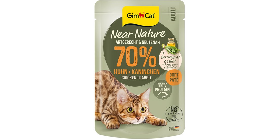 GimCat Near Nature 16 x 85 g – Pollo & Coniglio…