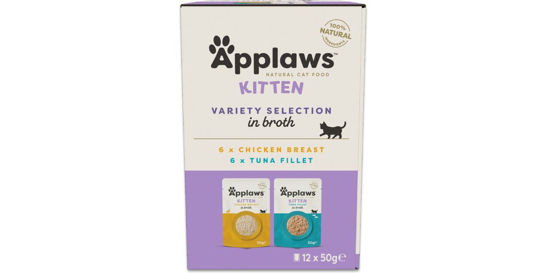 Applaws Natural Kitten in Brodo 24 x 50 g – Selezione…
