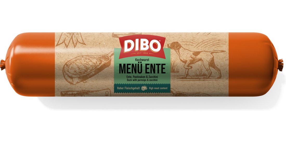 DIBO Menù Salsiccia Cotta 10 x 800 g – Anatra…
