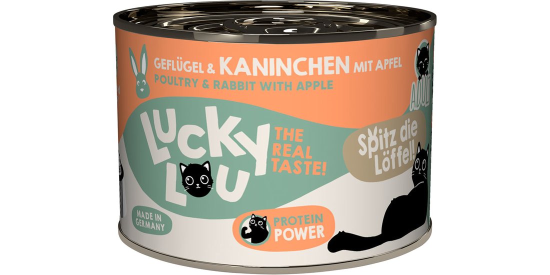 Lucky Lou Adult 24 x 200 g umido gatto – Pollame…