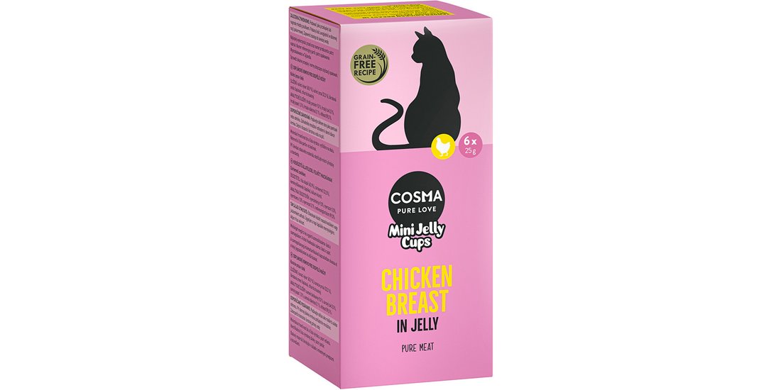 Cosma Mini Jelly Cups 24 x 25 g Snack per gatto…