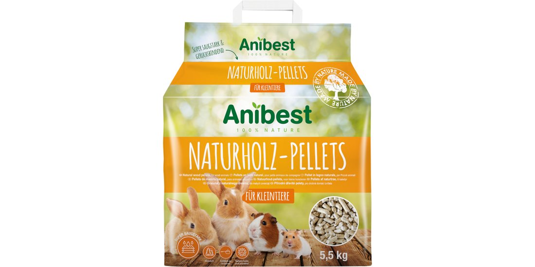 Lettiera per roditori Anibest Pellet in Legno…