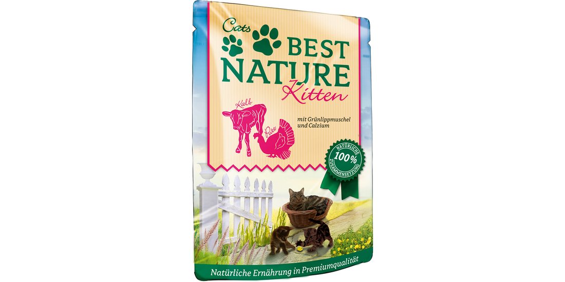 Best Nature Kitten Tacchino e Vitello Umido per…
