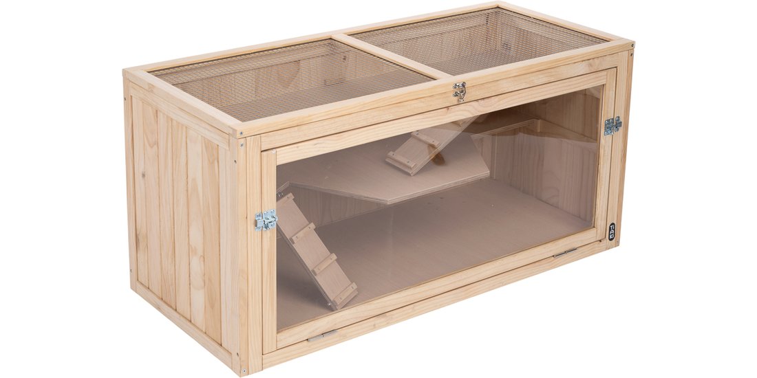 Gabbia per criceti in legno XL TIAKI – L 115 …
