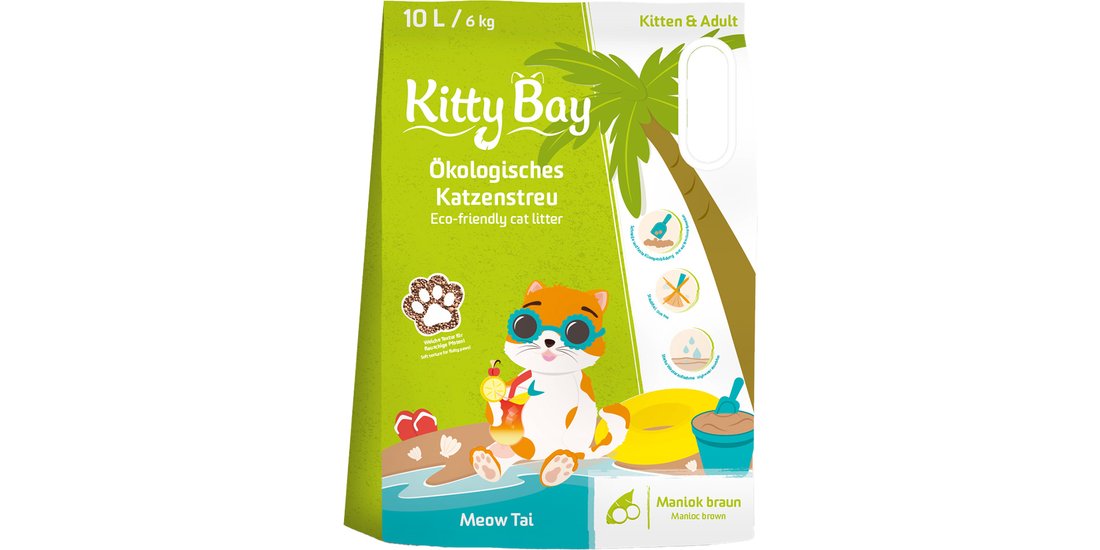 Lettiera KittyBay Meow Tai Manioca marrone – …