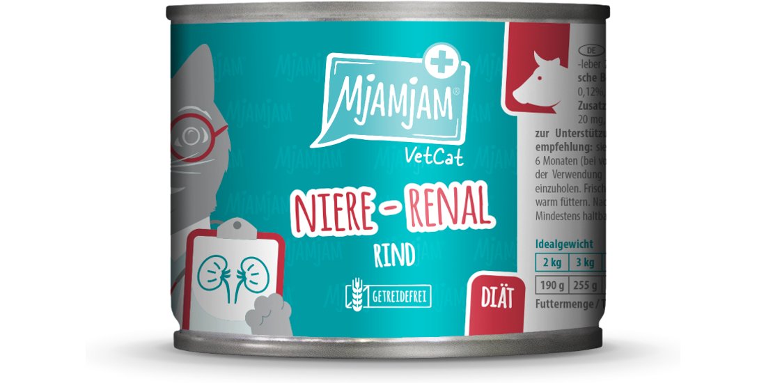 MjAMjAM VetCat Renal 6 x 200 g umido per gatti…