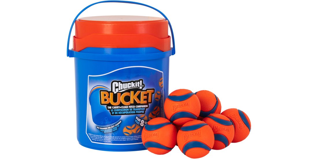 CHUCKIT! Secchio con 8 palline Ultra – Set da…