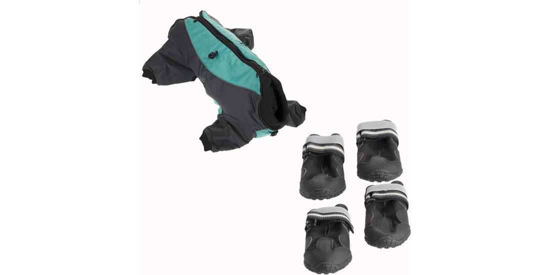 Set Tuta per cani Menta + Scarpette S & P Boots…