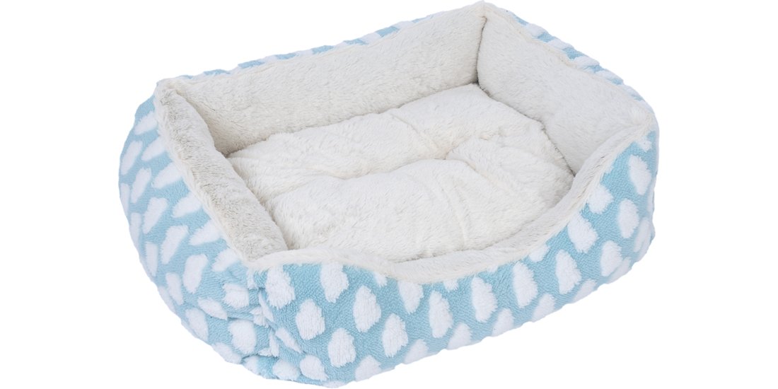 Lettino zooplus Basics Fluffy – blu