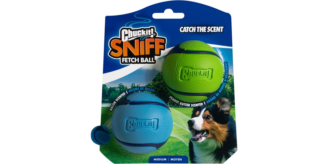 Chuckit! Palle gioco Sniff Fetch Ball Duo Pack…
