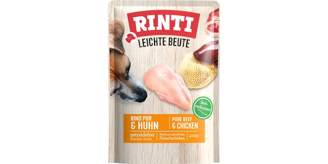 RINTI Leichte Beute 10 x 400 g umido cane – Manzo…